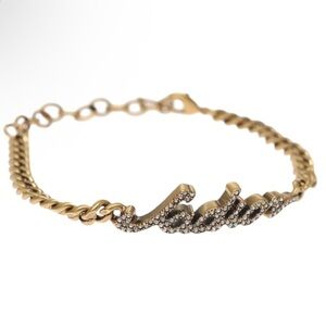 Christian Dior Bracelet brass hardware with Dior dust bag